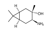(+)-4β-Amino-3α-hydroxy-cis-carane结构式