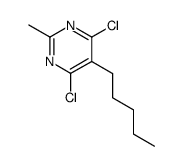 4,6-dichloro-2-methyl-5-pentyl-pyrimidine Structure