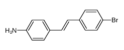 trans-4-(amino)-4'-(bromo)stilbene Structure