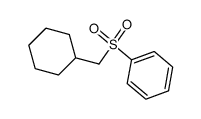 ((cyclohexylmethyl)sulfonyl)benzene结构式