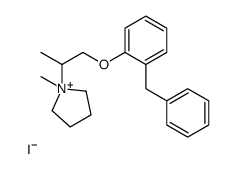 1-[1-(2-benzylphenoxy)propan-2-yl]-1-methylpyrrolidin-1-ium,iodide结构式