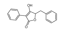 2-benzyl-3-hydroxy-4-phenyl-2H-furan-5-one结构式