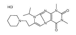 2,4-dimethyl-7-(2-piperidin-1-ylethyl)-6-propan-2-ylpurino[7,8-a]imidazole-1,3-dione,hydrochloride Structure