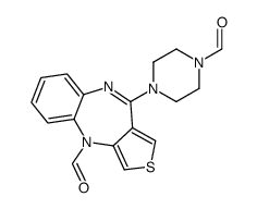 4-(4-formylpiperazin-1-yl)thieno[3,4-b][1,5]benzodiazepine-10-carbaldehyde Structure