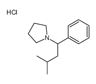 1-(3-Methyl-1-phenylbutyl)pyrrolidine hydrochloride结构式