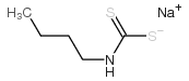 Carbamodithioic acid, butyl-, monosodium salt picture