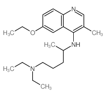 1,4-Pentanediamine,N4-(6-ethoxy-3-methyl-4-quinolinyl)-N1,N1-diethyl-结构式