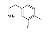 Benzeneethanamine, 3-fluoro-4-methyl- (9CI) structure