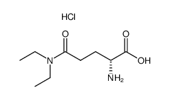 N,N-diethyl-(R)-glutamine hydrochloride Structure