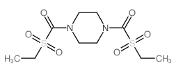 Piperazine,1,4-bis[(ethylsulfonyl)carbonyl]- structure