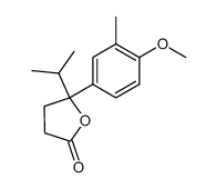 4-Hydroxy-4-(4-methoxy-3-methylphenyl)-5-methyl-hexanoic Acid Lactone结构式