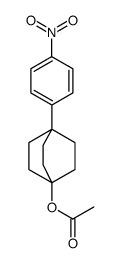 4-(4-nitrophenyl)bicyclo[2.2.2]octan-1-yl acetate结构式