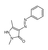 1,3-dimethyl-5-oxo-4-phenyldiazenyl-1,2-diazacyclopent-3-ene Structure