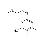 4(1H)-Pyrimidinone,2-[[2-(dimethylamino)ethyl]thio]-5,6-dimethyl-(9CI) structure