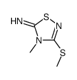 1,2,4-Thiadiazol-5(4H)-imine,4-methyl-3-(methylthio)-(9CI)结构式
