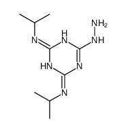 6-hydrazinyl-2-N,4-N-di(propan-2-yl)-1,3,5-triazine-2,4-diamine Structure