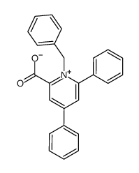 1-benzyl-4,6-diphenylpyridinium-2-carboxylate Structure