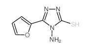 4-氨基-5-(2-呋喃)-4H-1,2,4-噻唑-3-硫醇结构式
