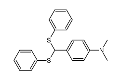 1-[Bis(phenylthio)methyl]4-(dimethylamino)benzene Structure