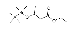 (3RS)-3-(tert-butyl-dimethylsilanyloxy)-butyric acid ethyl ester Structure