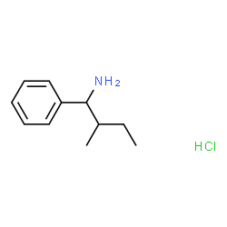 2-Methyl-1-phenyl-1-butylamine Hydrochloride structure