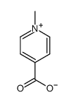 4-carboxy-1-methylpyridinium inner salt monohydrate Structure