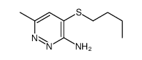 4-butylsulfanyl-6-methylpyridazin-3-amine结构式