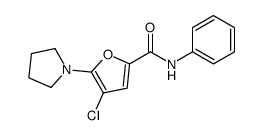 4-chloro-N-phenyl-5-pyrrolidin-1-ylfuran-2-carboxamide Structure