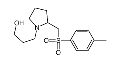 3-[2-[(4-methylphenyl)sulfonylmethyl]pyrrolidin-1-yl]propan-1-ol结构式