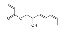 2-hydroxyhepta-3,5-dienyl prop-2-enoate Structure