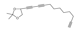 (4S)-4-dodeca-1,3,11-triynyl-2,2-dimethyl-1,3-dioxolane Structure