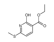 ethyl 6-methylsulfanyl-2-oxo-1H-pyridine-3-carboxylate结构式