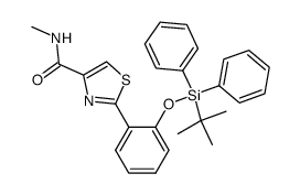 2'-[2-(t-butyldiphenylsiloxy)-phenyl]-thiazole-4'-N-methylcarboxamide Structure