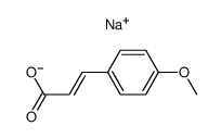 sodium (E)-3-(4-methoxyphenyl)acrylate结构式