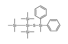 trimethyl-[[methyl(diphenyl)silyl]sulfanyl-bis(trimethylsilyl)silyl]silane结构式