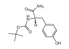 Boc-L-Tyr-NH2结构式