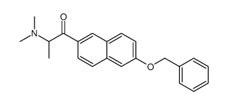 2-(dimethylamino)-1-(6-phenylmethoxynaphthalen-2-yl)propan-1-one结构式