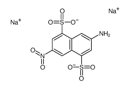 3-amino-7-nitronaphthalene-1,5-disulphonic acid, sodium salt Structure