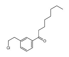 1-[3-(2-chloroethyl)phenyl]octan-1-one Structure