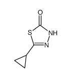 1,3,4-Thiadiazol-2(3H)-one,5-cyclopropyl- Structure