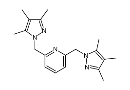 2,6-bis[(3,4,5-trimethylpyrazol-1-yl)methyl]pyridine结构式