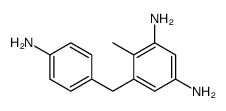 5-[(4-aminophenyl)methyl]-4-methylbenzene-1,3-diamine结构式