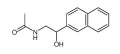 N-(2-hydroxy-2-[2]naphthyl-ethyl)-acetamide Structure
