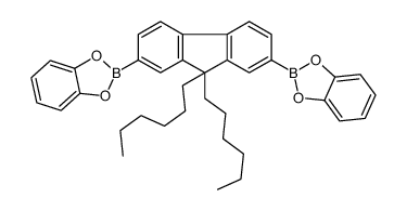 2-[7-(1,3,2-benzodioxaborol-2-yl)-9,9-dihexylfluoren-2-yl]-1,3,2-benzodioxaborole结构式