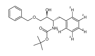 (S)-1-[N-(tert-butyloxycarbonyl)amino]-1-[2H5]benzyl-3-(benzyloxy)propan-2S-ol Structure