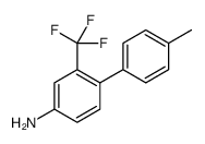 [1,1'-Biphenyl]-4-amine, 4'-methyl-2-(trifluoromethyl) Structure