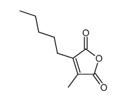 2-methyl-3-n-pentylmaleic anhydride Structure