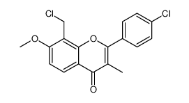 3-Methyl-7-methoxy-8-chloromethyl-4'-chloroflavone Structure