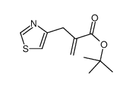 2-(1,3-噻唑-4-甲基-2-丙酸叔丁酯结构式