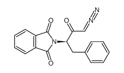 (R)-1-diazo-3-phthalimido-4-phenylbutan-2-one Structure
